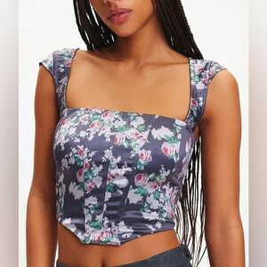 NWOT UO Out From Under About Time Satin Corset